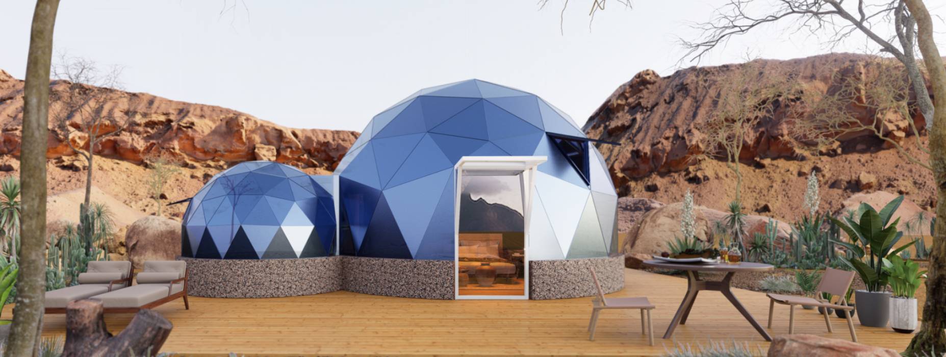 休宁县球形智能光伏玻璃星空房